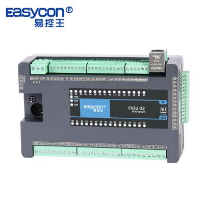 China Easycon FX3U-32MT/MR/MRT-10AD-1DA WIth 16DI 16DO 10AI 1AO Ethernet PLC Programmable Logic Controller plc controller FX3U-32 for sale