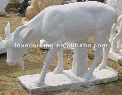 China Western Garden Decoration Stone Goat Sculpture for sale