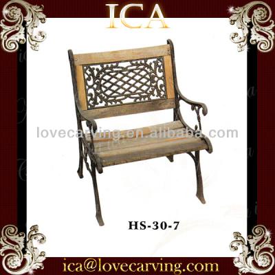 China 2019 Hot Sale High Quality Garden Patio Bench Wood Slats For Cast Iron Bench for sale