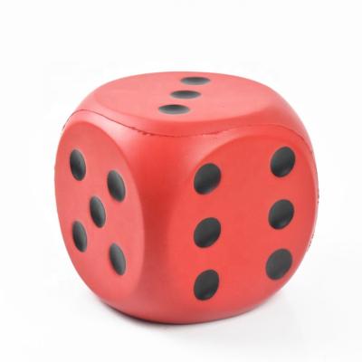 China Super Solid Dice Soft and Elastic 15cm Dot Sponge Big Game Props Die Cut Party Activity Safety PU Toys for sale