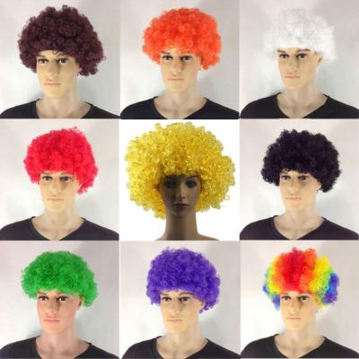 China Cheap Whole Artificial Funny Costume Props Clown Hair Natural Suiting Hair Carnival Fan Explosive Wig For Family Gatherings for sale