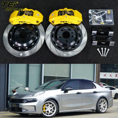 China Front Big Brake Kit 4 Piston Caliper with 355x28mm rotor BBK auto brake system For Lynk & Co 03 19 Inch car rim zu verkaufen