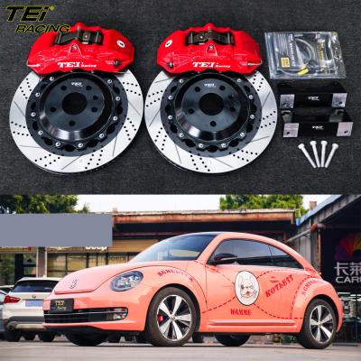 China Kit de freno delantero grande 6 pinzas de pistón con rotor 355x28mm BBK Sistema de freno automático para Volkswagen Beetle 18 pulgadas del borde del coche en venta