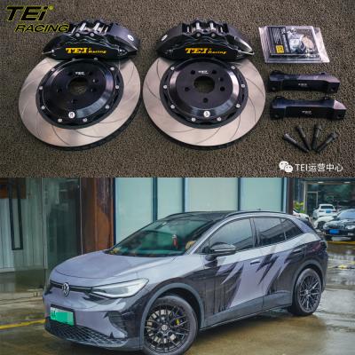 China Front Big Brake Kit 6 Piston Caliper With 378x32mm Rotor BBK Auto Brake System For Volkswagen ID.4 20 Inch Car Rim for sale