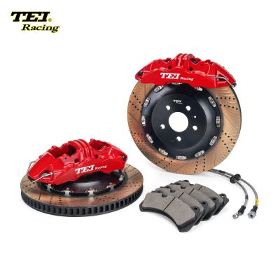 China TEiRacing Street Version S60-Plus 6 Pot Monoblock Caliper Big Brake Kit Voor 19/20/21/22 Inch Auto Rim Te koop