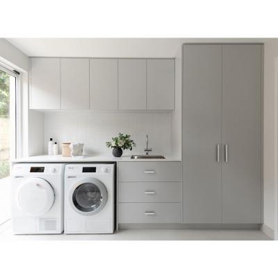 China Modern Espresso Custom Free Standing Laundry Room Cabinets for sale