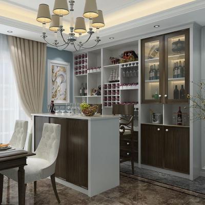 China Guangzhou Modern New Design Custom Melamine Pantry Cupboard Kitchen Furniture for sale