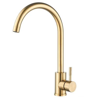 China Gold Modern High Quality Magnetic Water Mixer Bibcocks Taps Pull Down Pull Out Water Kitchen Faucet Tap for sale