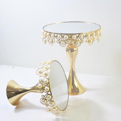 China Home.Party.Restaurant.Bar.Hotel. European new cake stand pearl decoration display stage wedding venue layout props foreign trade dessert table for sale