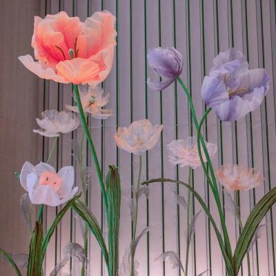 China Home.Party.Restaurant.Bar.Hotel. Wholesale Handcrafted Artificial Giant Silk Narcissus Flower Decor Wedding Supply Shop Display Event Home Photography for sale