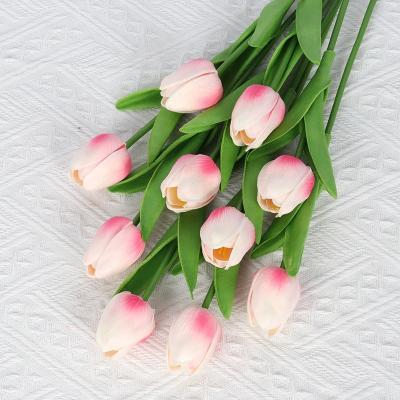 China Wholesale artificial mini plant PU tulip simulation flower for wedding hotel home photography decoration for sale