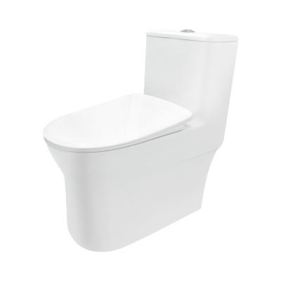 China Hot Selling Hidden Sanitary Ware Bathroom Ware Cistern Design Short Length Drain White Toilet for sale