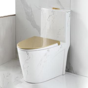 China Luxury Marble Toilets Hidden Cistern Prices White Gold Siphon Bowl Cheap Bathroom Wholesale Popular Ceramic Porcelain Toilets for sale