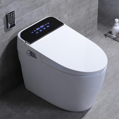 China Wholesale Cheap White Electronic Automatic Bidet Water Closet Automatic Operation One Piece Smart Toilet for sale