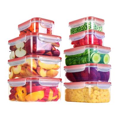 China Freshness Preservation Custom LOGO Kitchen sealed refrigerator food lunch box fresh food storage container set for sale