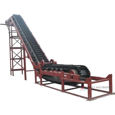 China Heat Resistant Skirt PVC Food Grade Rubber Inclined Belt Conveyor for sale