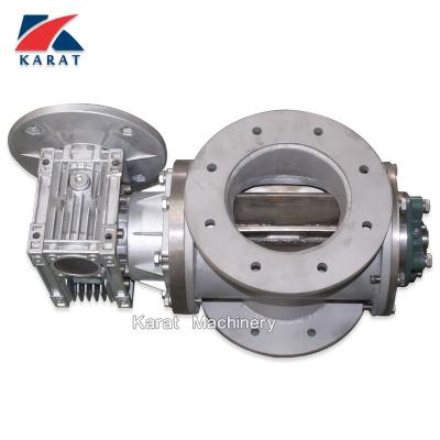 China energy & Stainless Steel Dump Valve Airlock Rotary Conductor Extracting Industrial Electric Rotary Valve for sale