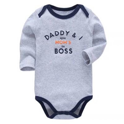 China Comfortable High Quality Newborn Clothes Wholesale Baby Rompers Baby Long Sleeve Rompers for sale