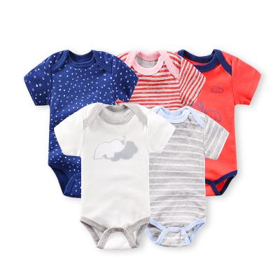 China Washable Simple Plain Knitted Baby Clothes Newborn Jumpsuit Babies Boy Rompers for sale