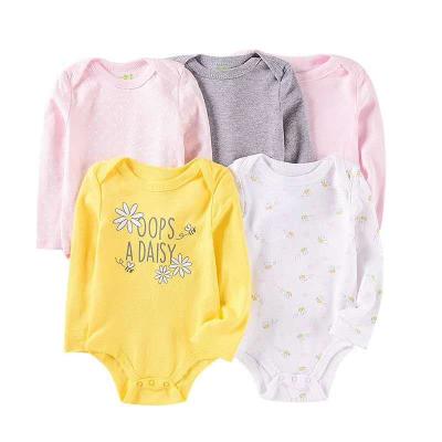 China Wholesale 2020 Soild Colors Washable Baby Clothes Newborn Kids Jumpsuit Rompers For Girls for sale