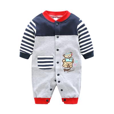 China Neutral 100% Cotton 2 Layer Baby Girl Embroidered Jumpsuit Fall Clothing for sale