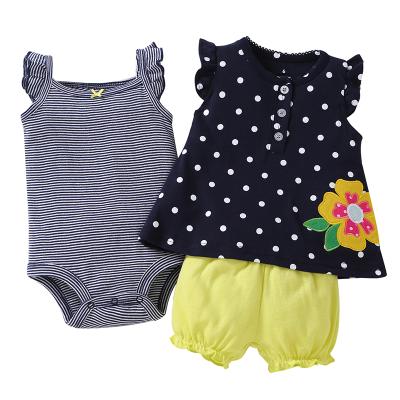 China Breathable Cute Baby Summer Clothes Roupas Infantil Summer Baby Clothing Set for sale