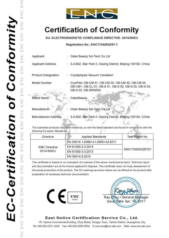 EMC - Ostar Beauty Sci-Tech Co Ltd