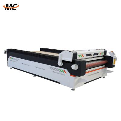 China Laser CUTTING Automatic Feeding Laser Cutting Machine 1630 / 1610 CNC Textile Cloth Fabric Laser Cutting Machine for sale