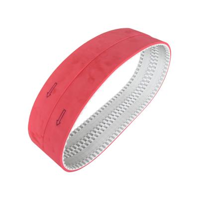 China Wear Resistance High Quality Durable T10 Coating PU Endless Drive Red Rubber Belt For Packaging Industry for sale