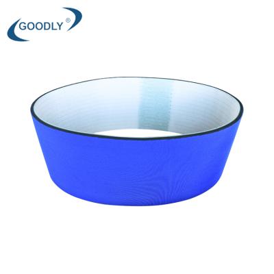 China light & Durable Customized Labeling Machine 5 Mm Blue Fabric Rubber Sponge Coating Pvc Conveyor Belt for sale