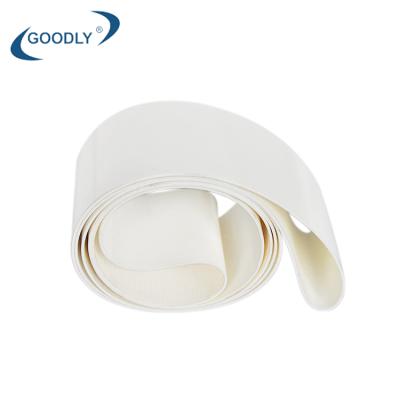 China Good Non-pollution 2mm Oil Resistance White PVC PU Food Grade Conveyor Belt For Grain/Fruit/Eggs/Cookie/Dough Sheet Conveying for sale