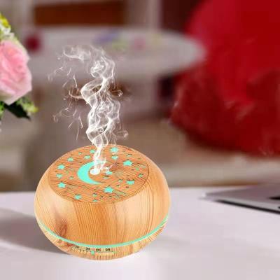 China 2021 Household Mini Humidifier Humidifier Oil Diffuser Ultrasonic Grain 300ml Aroma Diffuser Wooden Factory Success for sale