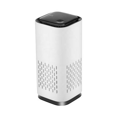 China Mini Desktop Air Purifier Portable USB Car Low Noise Air Purifier with Light for sale