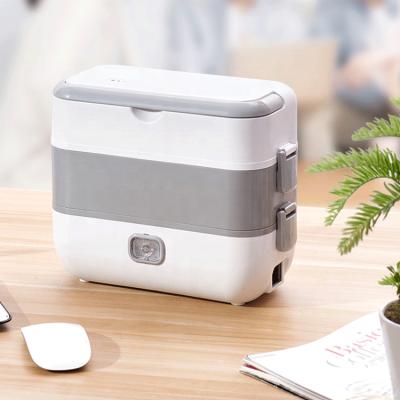 China Stainless Steel Food Grade Plastic Bento Heat Food Warmer Container PP Home Car 110V/220V Heater Electric Lunch Box Portable for sale