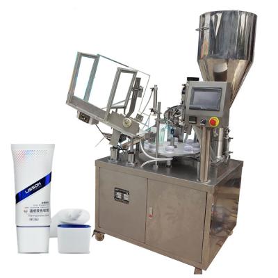 China No Tube No Extension Automatic Rubber Glue Eyelash Lipstick Tube Packaging Lotion Aluminum Filling Machine for sale