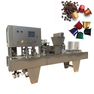 China Beverage Customized Full Automatic Coffee Capsules Filling Machine Nespresso K Cup Sealing Filler Machine for sale