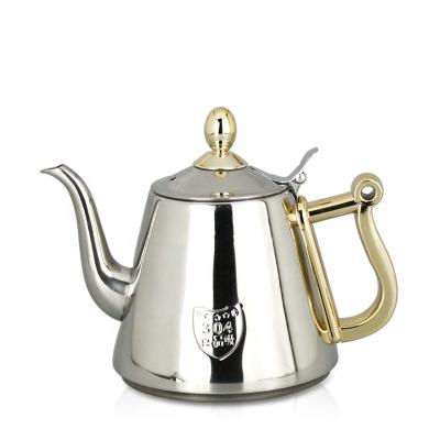 China 1.2 Liter Sustainable High Quality Hottest Water Teapot Stainless Steel Boiling Coffee Spill Over Kettle for sale