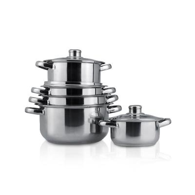 China Sustainable Best Sellers Italian Cookware Brands Pot Set Pots 10pcs Set Cookware Set Cooking for sale