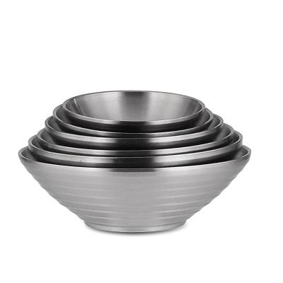 China Factory Price Lowest Viable Kids Hat Shape Noodle Soup Salad Stainless Steel Bamboo Rice Bowls for sale