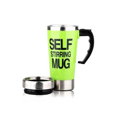 China Wholesale Viable Electric Battery Stainless Steel Inside Self Stirring Magic Suction Coffee Mug Tumbler Cups for sale