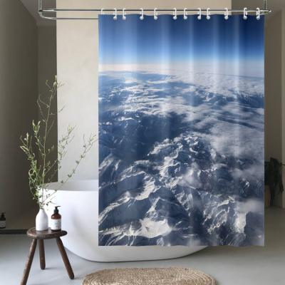 China Eco Sustainable Polyester Fancy Kids Bathroom Decor 72x72 Inches Waterproof Shower Curtain for sale