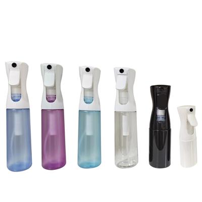 China New Product 200Ml 300Ml 500Ml Personal Care Hairspray Bottle White Continuous Reusable Sprayer Bottle Continuous Mist Spray Bottle for sale