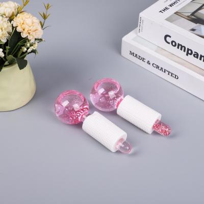 China Amazon Beauty New Amazon Beauty Pink Blood Vessels Removal Pink Glitter Massage Tools Private Label Blue Facial Ice Cooling Eye Rose Ice Magic Globes For Face And Neck for sale