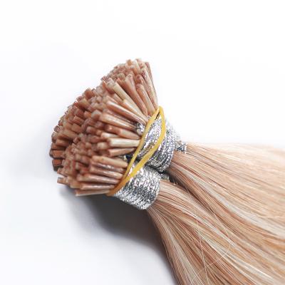 China Factory Wholesale 100% Raw Virgin Remy Human Hair Prebonded Keratin I Tip Hair Extension Silky Straight Double Drawn Wave for sale