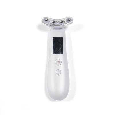 China Wrinkle Remover Facial EMS Massager Skin Tightening Machine Custom Logo LED Light Therapy Face Lifting Beauty Device for sale