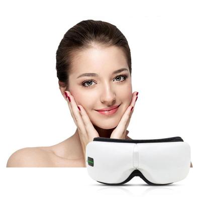 China Wireless EYE Air Pressure Vibration Massage Digital Eye Care Massager Eye Relief Heat Compress Eye Mask With Music for sale