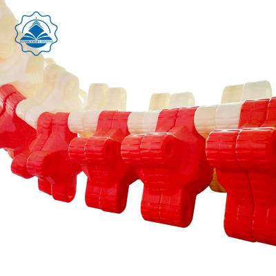 China Durable Anti-UV HDPE plastic blow mold marina breakwater floating PE seabarrier for sale