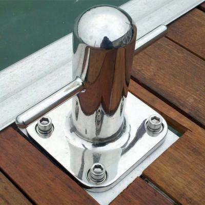 China Marine Outfitting Marine Hardware Marina boat accessories, pontoon 316 stainless steel floating in dock marine cleat in pier hot sale for sale