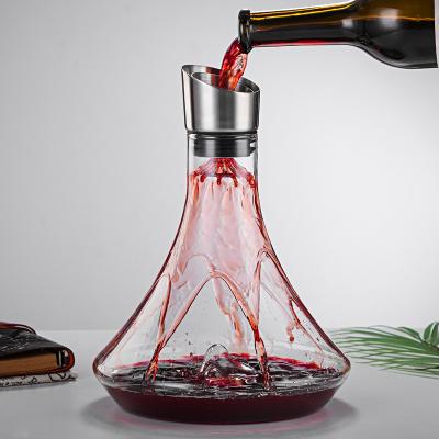 China 2021 1000ml Wine New Arrival Borosilicate Red Wine Clear Glass Decanter for sale