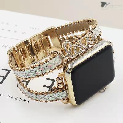 China New BOORUI Fashion Black Luxury Watch Band Strap For Apple Watch 7 41mm Strap 45mm for sale